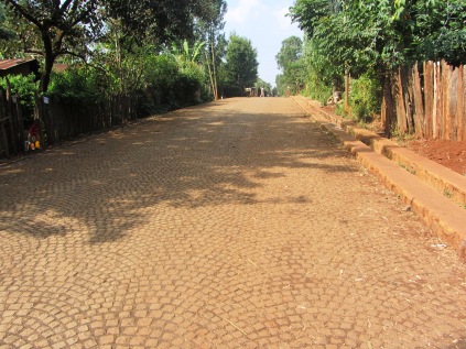 Cobblestoned roads